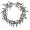 16" White LED Lighted Lavender Artificial Spring Wreath